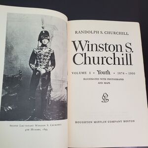 Youth: Volume 1 - 1874 - 1900 Winston Churchill Houghton Mifflin Company